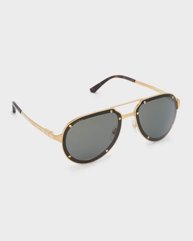 Men's Lightweight Titanium Aviator Sunglasses